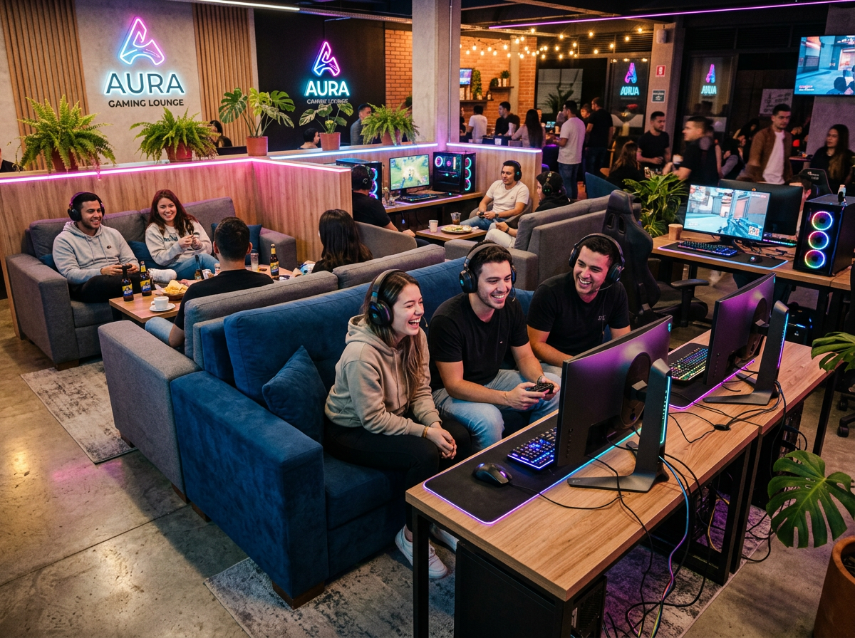 Zona lounge Temvori Juegos Café